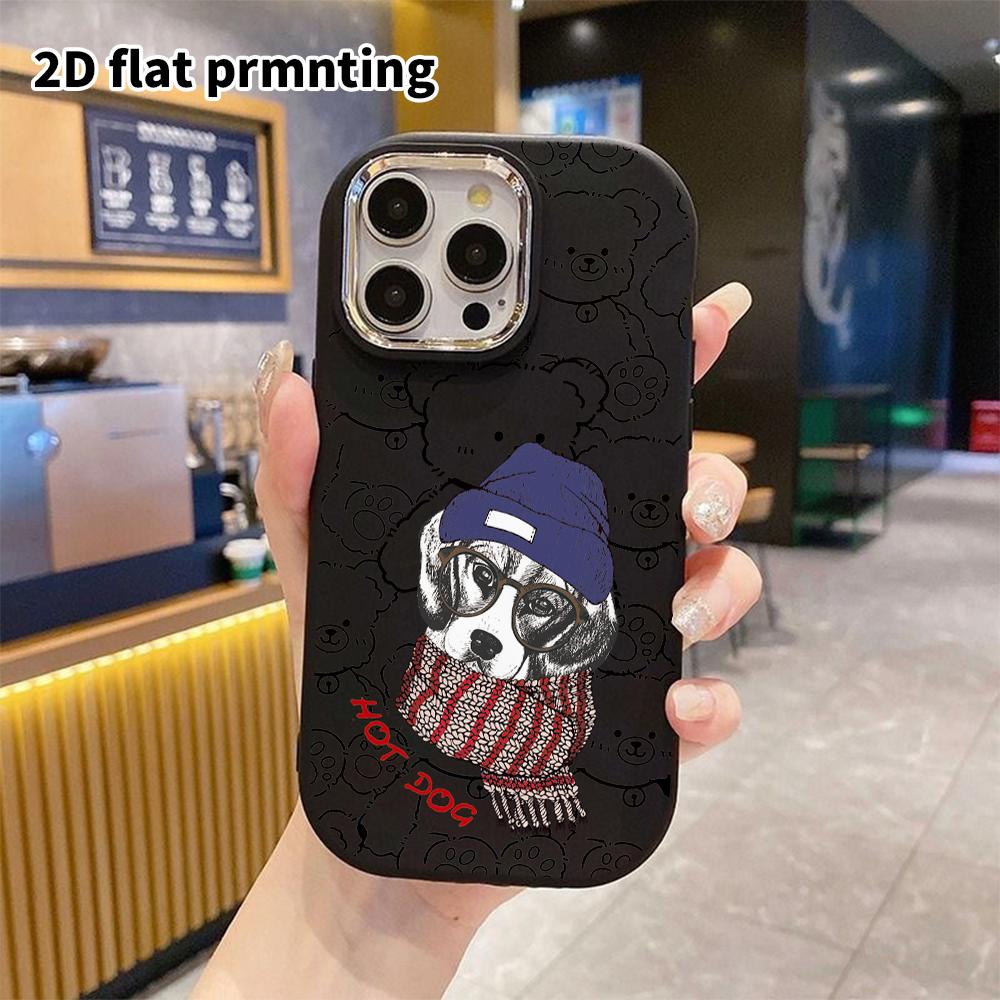 Phone Case: 2D Flat Design Suitable for iPhone 18 17 16 15 14 13 Pro Protective Case, Couple Style, Vintage Fashion, Christmas and Halloween Gift