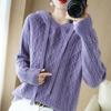 Women Knitted Hoodie Sweater MODERN NEW SAGA Winter Knitted Pullover Sweatshirt Autumn Cashmere Wool Sweaters Female Jumper