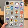50 Cartoon Labor Worker Graffiti Stickers Personalized Decorative Guitar Notebook Suitcase DIY Waterproof