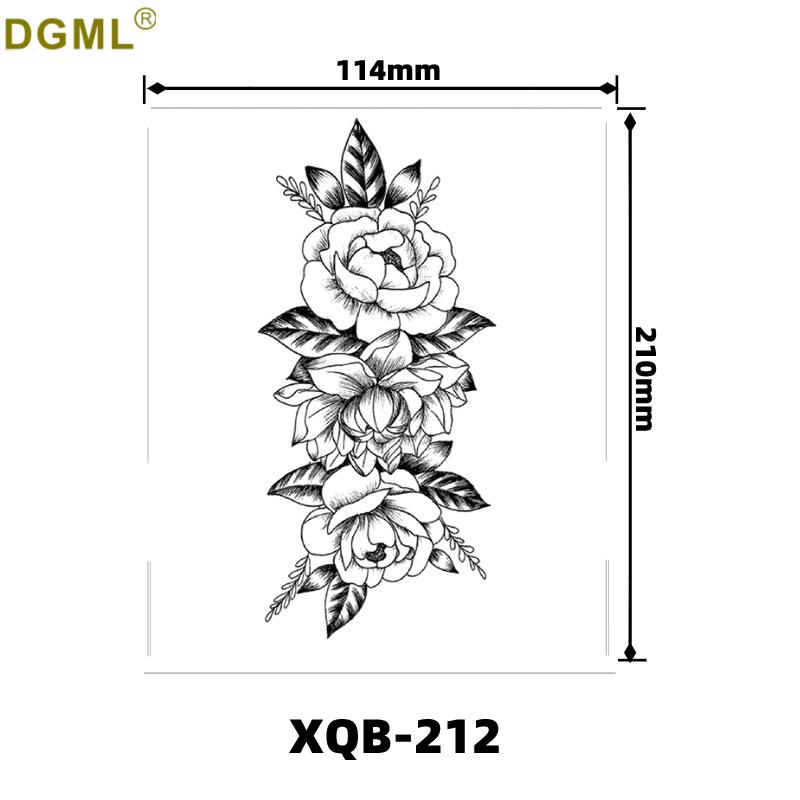 Cartoon Waterproof Full and Half Arm Tattoo Stickers with Creative Color Designs