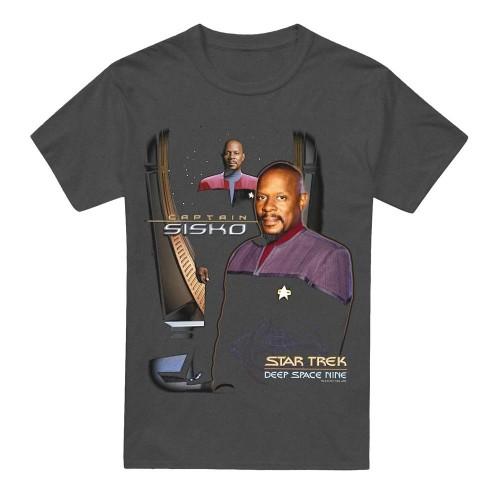 Star Trek Unisex Dospělé Tričko Kapitán Sisko