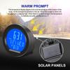 Solar Powered Car Clock Dashboard Thermometer Auto Electronic Watch Clock Led Digital Display with Back Luminous Car Accessories