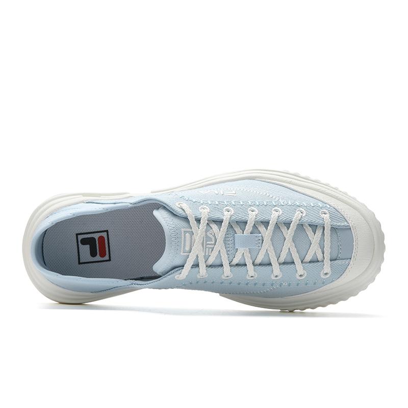 FILA MILANO Breathable Lightweight Low top Canvas Shoes Women's Glaze Grass Blue/Snow F12W622309FOS