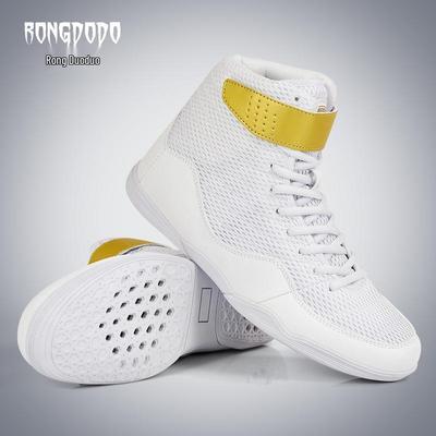 Sanda High Top Boxing & Wrestling Shoes - Unisex Shock Absorption for Training & Fitness