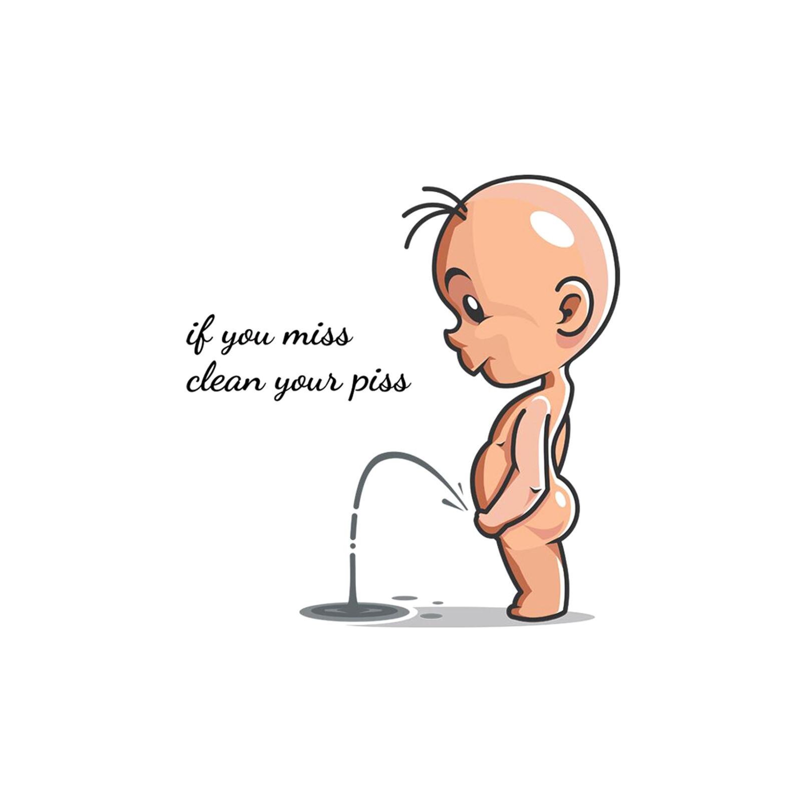 

Светящиеся наклейки на унитаз, забавные наклейки для очистки мочи, водостойкие виниловые настенные художественные вывески, декор, съемные украшения для ванной комнаты One Size