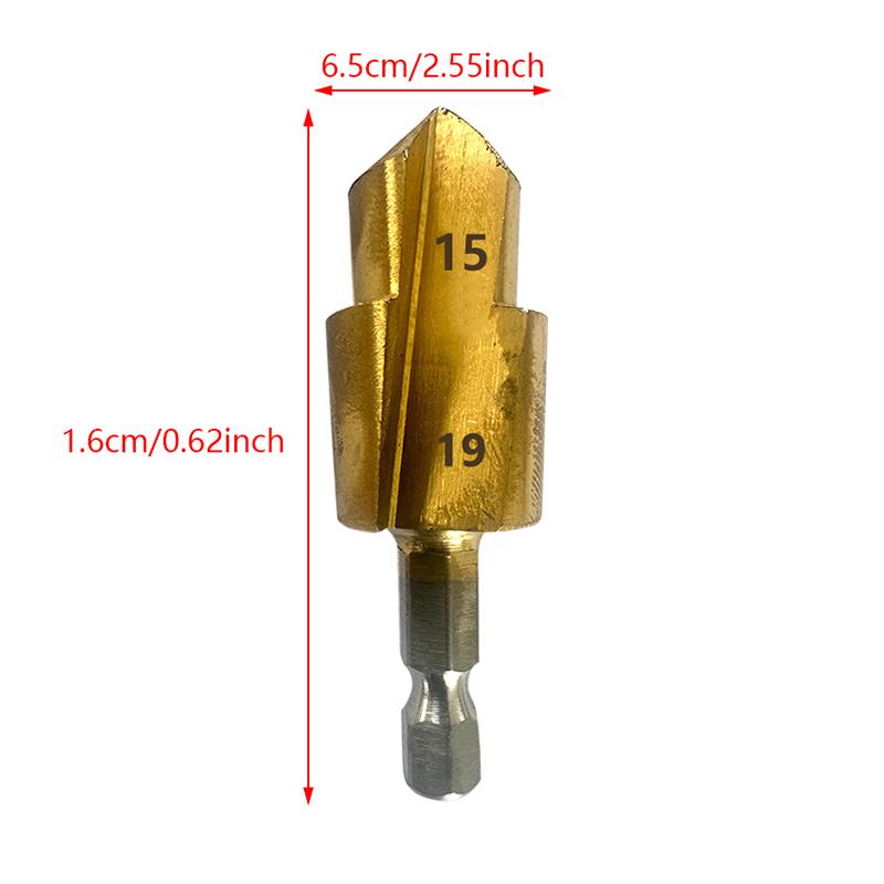 PPR Lifting , Stepped Drill Bit, Hexagon Shank Water Pipe Connection Tool 20/25/32mm,full Open Process