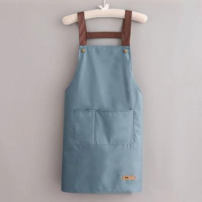 Yousheng Work Apron Waterproof Oil-proof Kitchen Apron with Large Pockets Durable Stylish Workwear for Home Garden