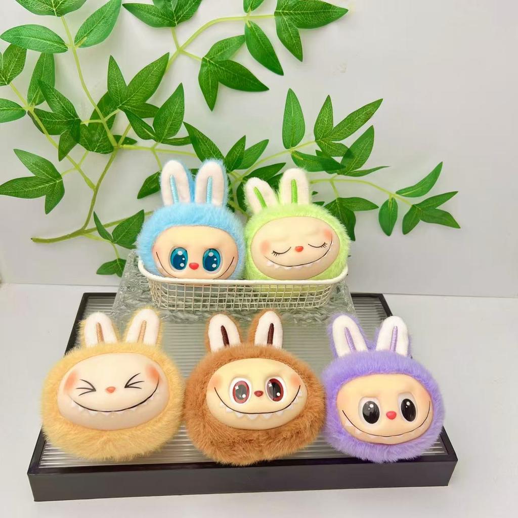 Cute Cute Vinyl Head Pendant Plush Toy Doll Cartoon Bag Pendant Keychain Doll