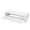 Desktop Display Riser with Drawer AC Outlets and USB Port Hub Mobile Phone Charging Laptop Screen Support Stand