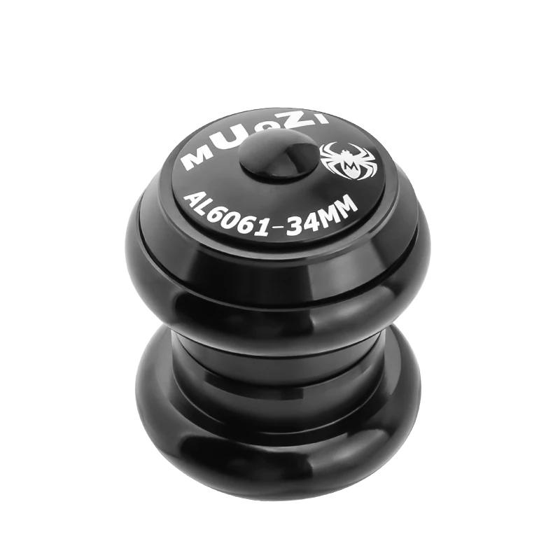 MUQZI 1 1/8" 34MM Headset For 28.6mm Threadless Straight Tube Fork MTB Road Bike Semi Integrated Internal 34MM Headset