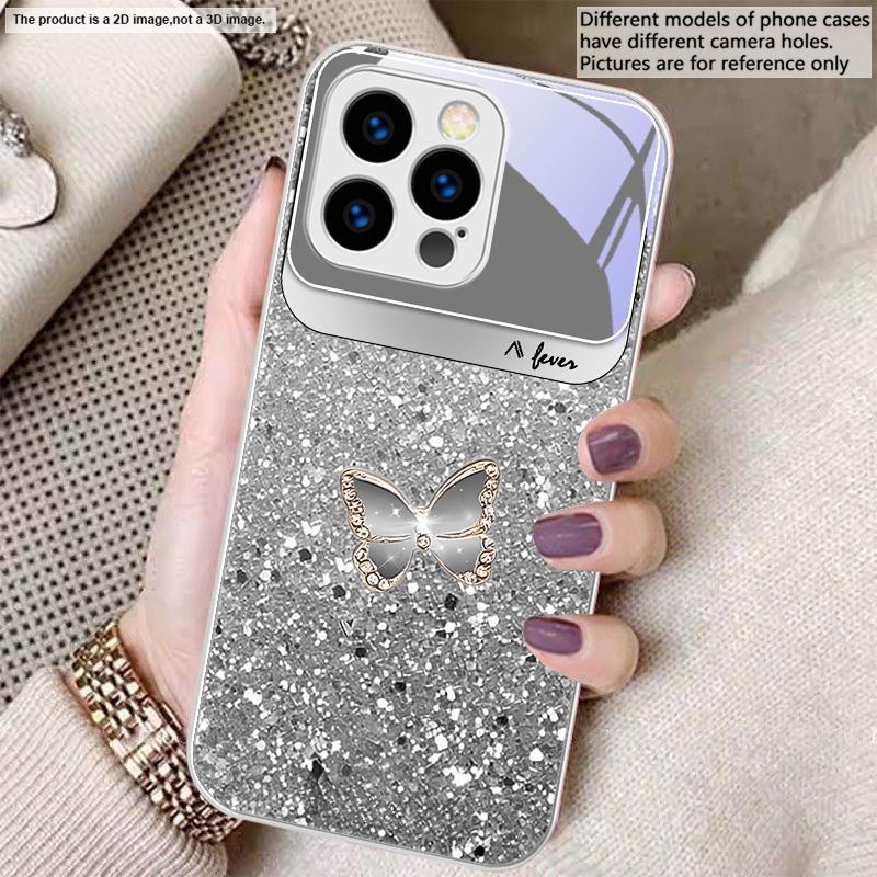 Blue white dot texture For iPhone 17 Air 16 E 15 14 13 Plus 12 mini 17 Pro Max 11Pro XR Xs X 7 8 11 Tempered Glass Phone Case