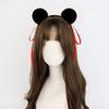 Fashionable Buns Headband Hair Tie With Soft Furry Pompoms Lovely Bowknot Buns Hairhoop For Casual and Cosplay Event