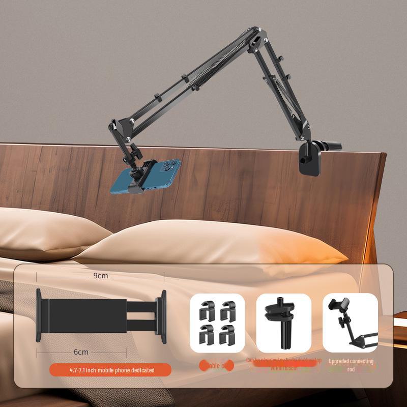 

Ленивый держатель для мобильного телефона и планшета: Подходит для iPad, кровати, рабочего стола; Складная консольная конструкция для съемки сверху и использования у кровати.