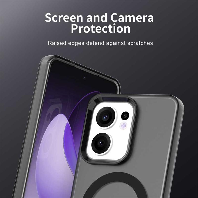 Transparent Phone Case For Oppo Reno13 F Case For Oppo Reno 13F Magnetic Adsorption Wireless Charge Cover For Oppo Reno 13F Case