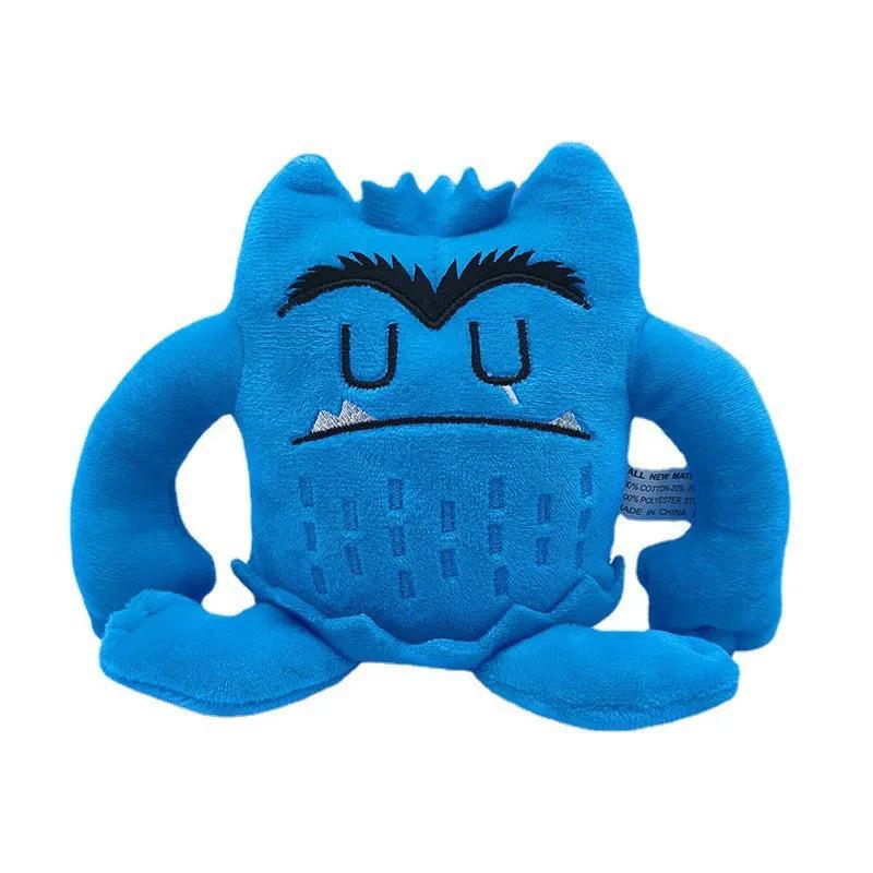 6 st söta färgglada monster gosedjursdockor set mjuka fyllda djur känslor leksaker för barn födelsedagspresenter