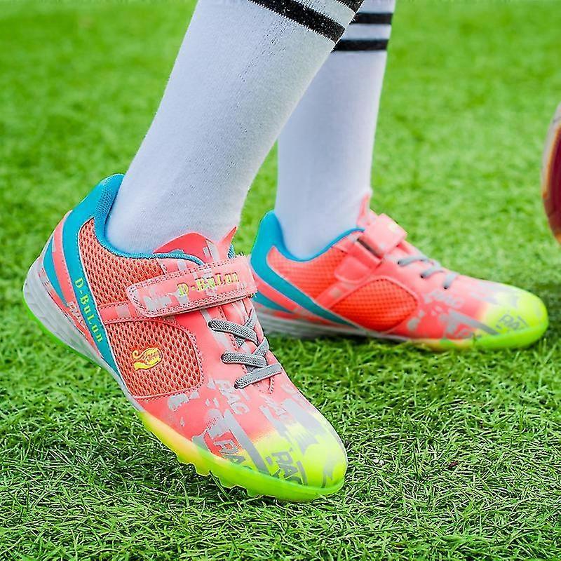 Boys Soccer Shoes Non-Slip Football Boots Cleats Grass Soccer Sneakers For Kids 968 25-26