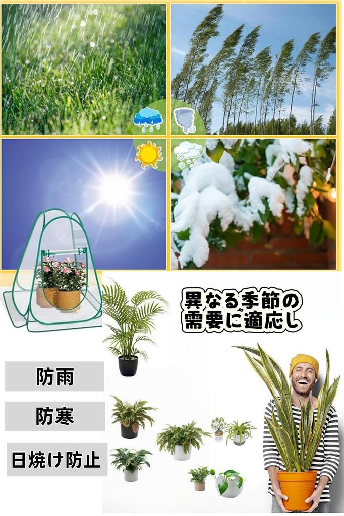 YFFSFDC Vinyl Greenhouse Pop-Up Plant Greenhouse Waterproof Windproof Rainproof Foldable PVC Cover Garden Greenhouse 70*70*80cm Safe from Long Summer