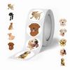500 Stickers/roll Labrador Retriever Animal Stickers Cute Children's DIY Suitcase Skateboard Roll Stickers