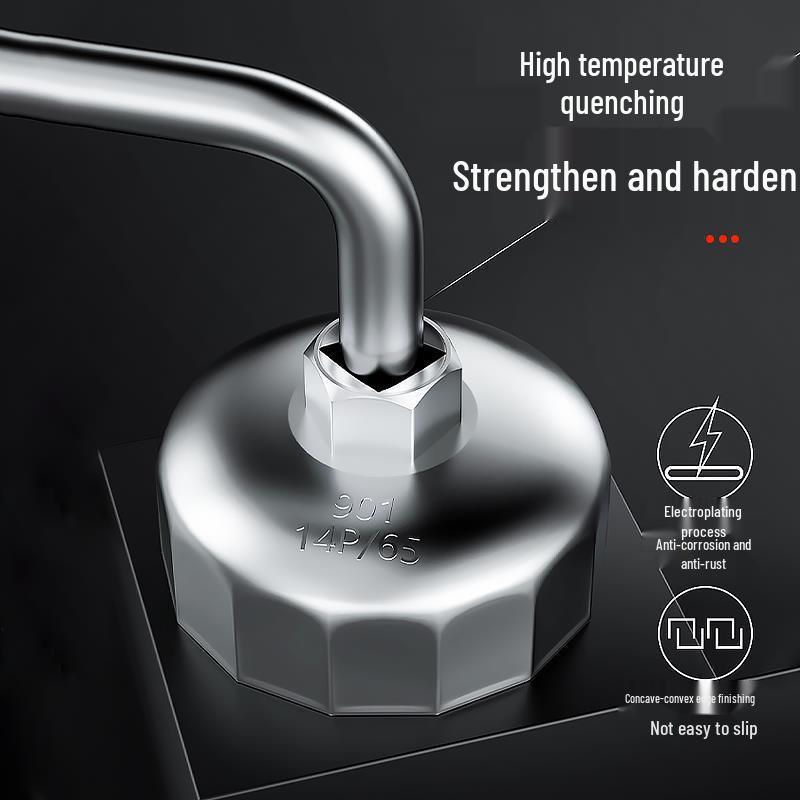 Steel Cap Oil Filter Wrench - Car Oil Change Tool for Easy Disassembly and Assembly