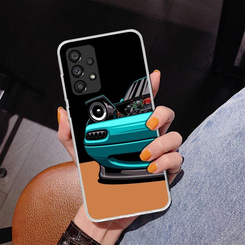 JDM Car MX5 Cute Phone Case For Samsung Galaxy A52 A32 A22 A12 A51 A31 A50S A30S A20S A10S Note 20 Ultra 10 Plus S10 A72 A71 Gal
