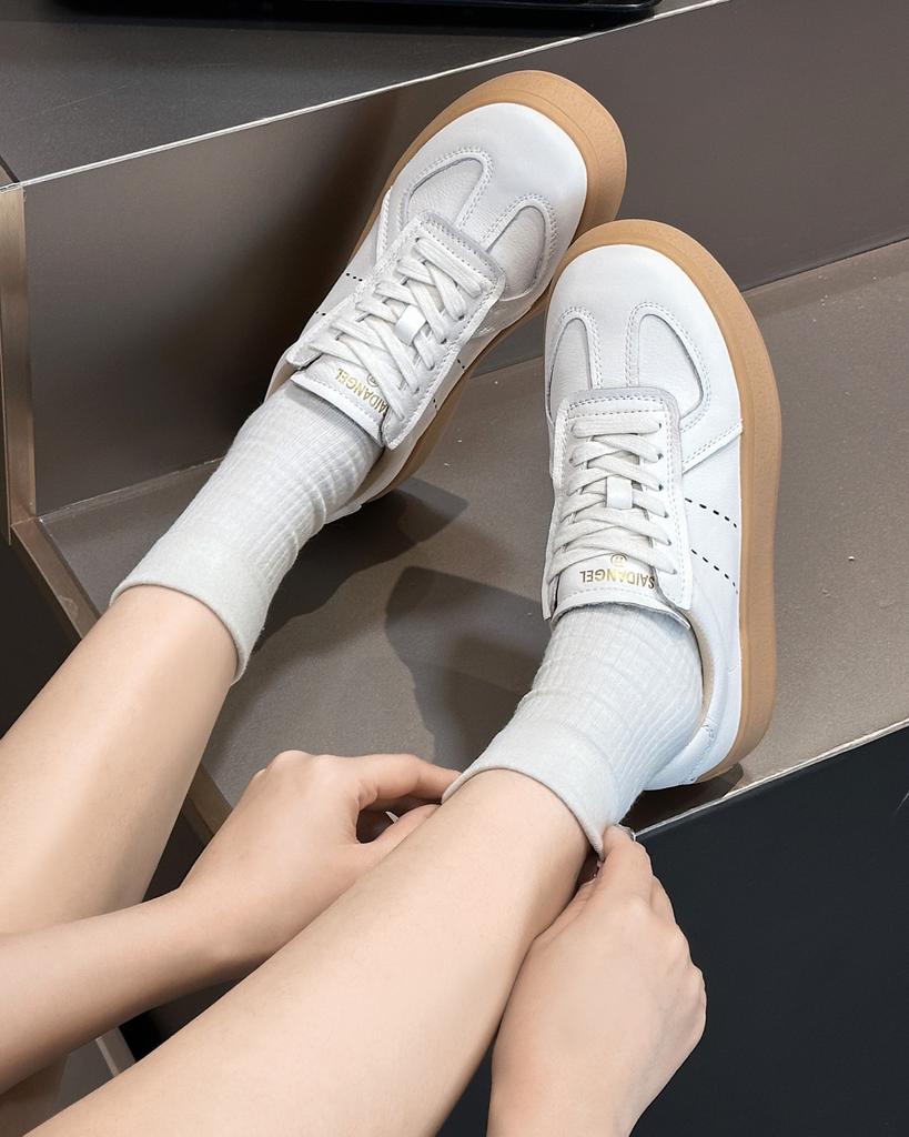 Non-slip Thick-soled Versatile Retro German Training Shoes Women's 2025 Spring New Sports Little White Shoes Lightweight Casual Board Shoes