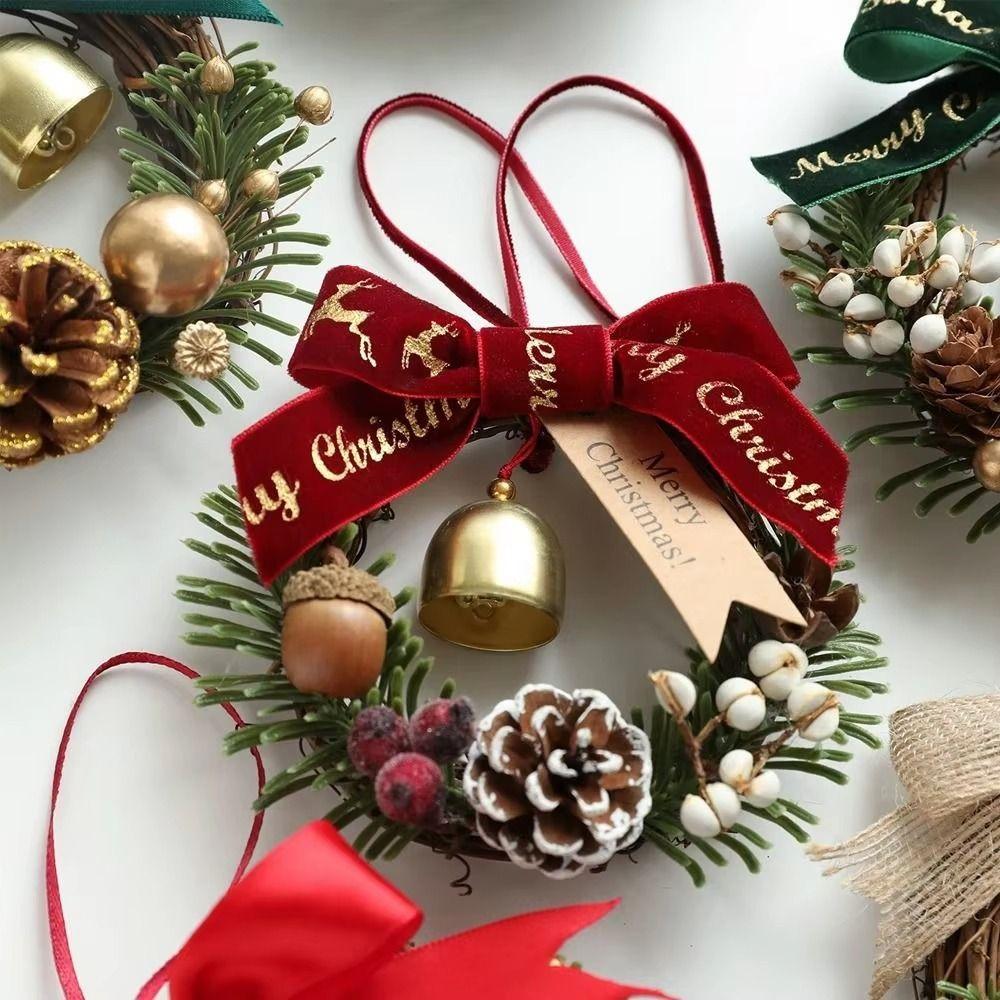 High-Quality Wired Velvet Ribbon 2.5CM Width Christmas Packaging Ribbon  Bow Making