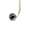 Altesse [L4564] - Collier acier 'Sissi' noir argenté