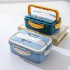880ML Wheat Straw Double-Layer Lunch Box