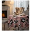 Round Tablecloth 180 Cm Cotina Pink Snowflakes