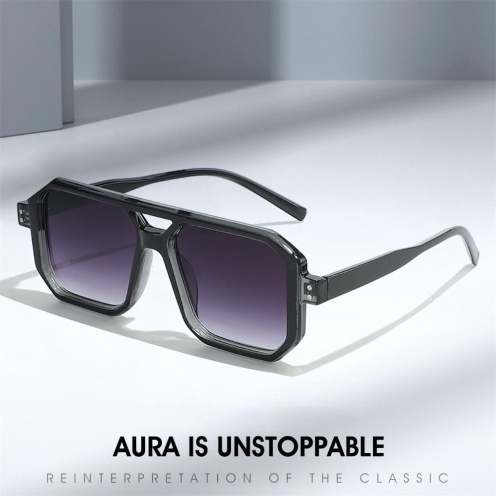Candy Color Sunglasses Unisex Double Beam Sun Glasses Anti-UV Spectacles Personality Square Eyeglasses Simplity Goggles