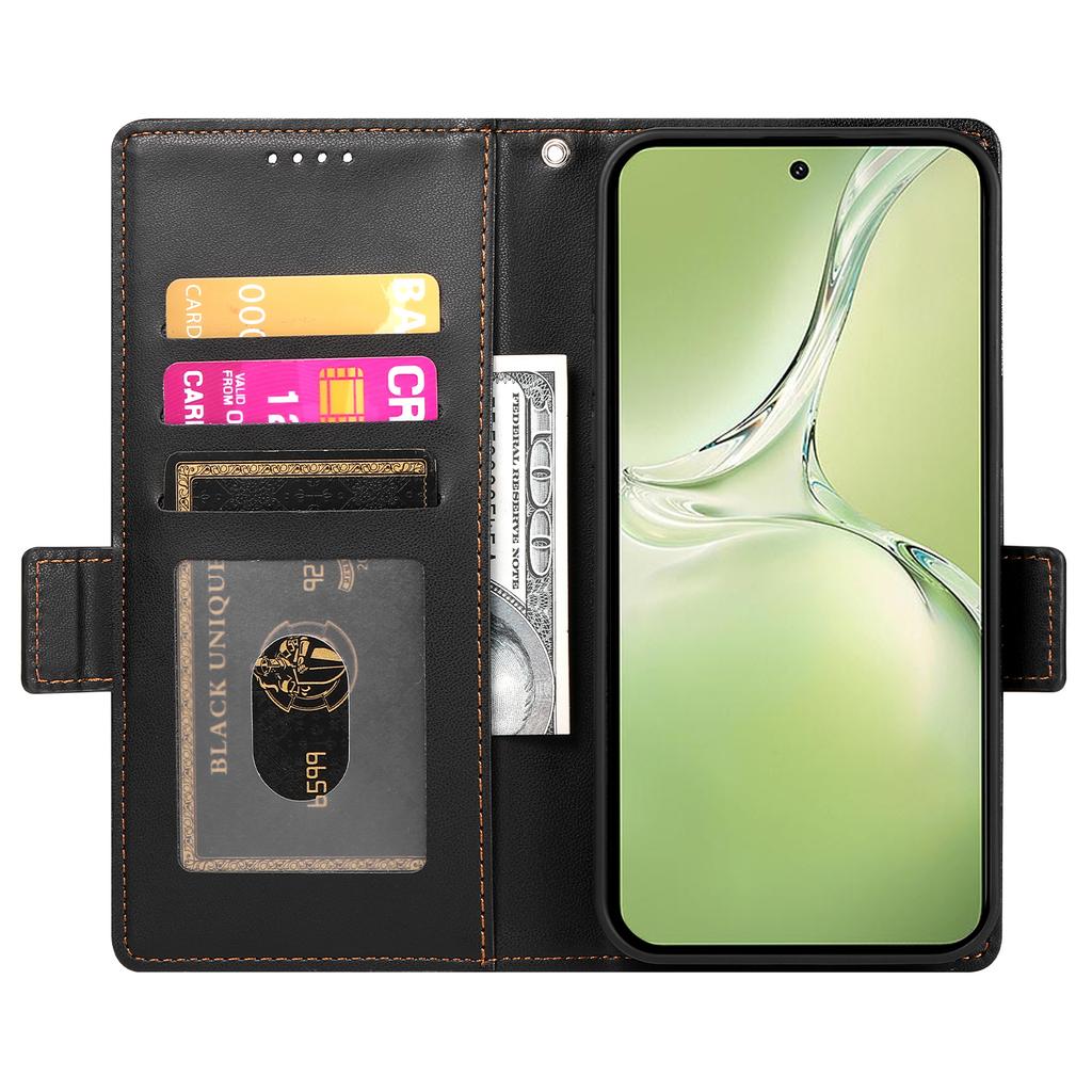 DF-010 For Oppo K12x 5G (China)/OnePlus Nord CE4 Lite 5G Stand Case PU Leather Wallet Phone Cover