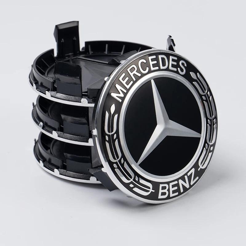 75MM Car Styling Wheel Center Covers Hub Caps Replacement Mercedes Benz W211 W203 W204 W210 W124 AMG W202 CLA W212 W220 W205