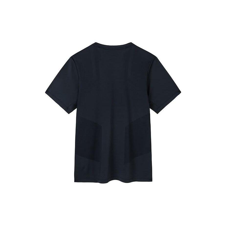 Anta Training Series Logo Letter Short Sleeve T-Shirt Men Tops Basic-Black 152337146-2