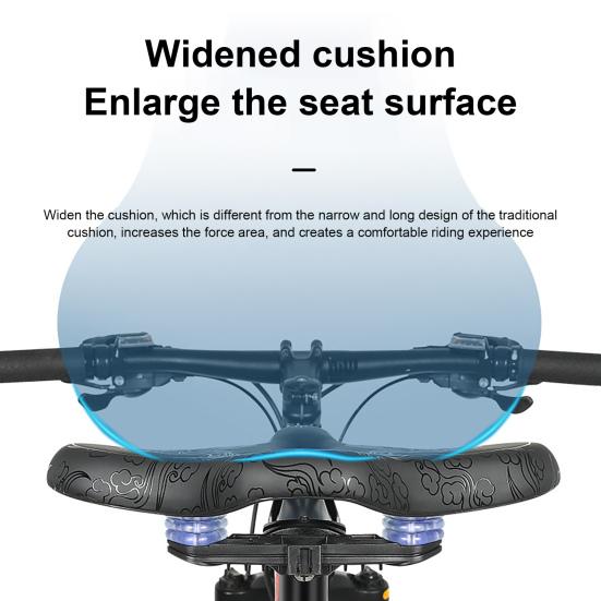 Anti-Scratch Bike Saddle Wide Wear-Resistant Ergonomic Soft Bicycle Thicken Cushion Pad