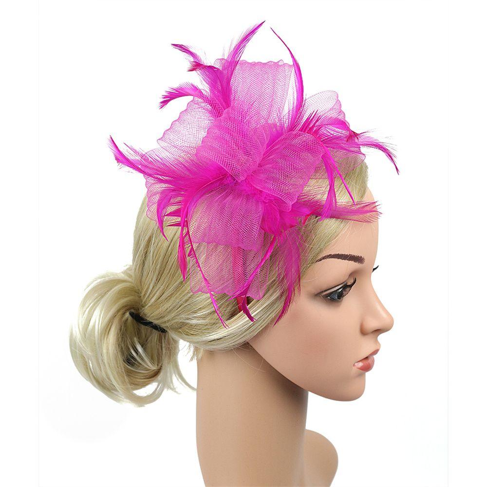 Hair Accessories Feather Wedding Ladies Day Races Aliceband Fascinator Headband Royal Ascot