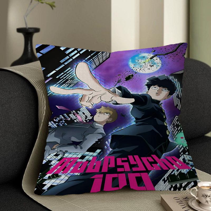 Mob Psycho 100 Personalisierte Kissenstaubabdeckung Schlafzimmer Kinder Party Dekoration Kissenbezug Geburtstag Kindergeschenk