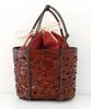 Basket Drawstring Basket Drawstring for Yukata Bag, Yukata, Plain, Simple, Bag, Bag, Stylish, (Wine Red)