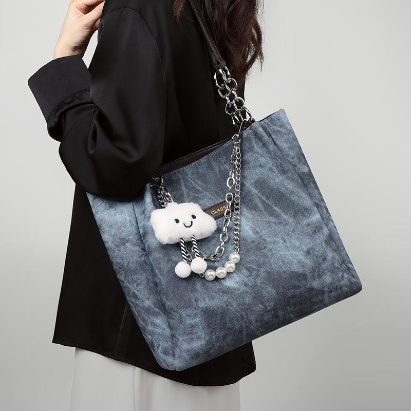 Tote Bag Women's New Style Women's Bag High End Single-shoulder Portable Large Capacity Commuting Bag Large Bag