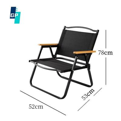 Nylon materiaal stalen buis klapstoel kamperen kamperen vissen draagbare opvouwbare rugleuning