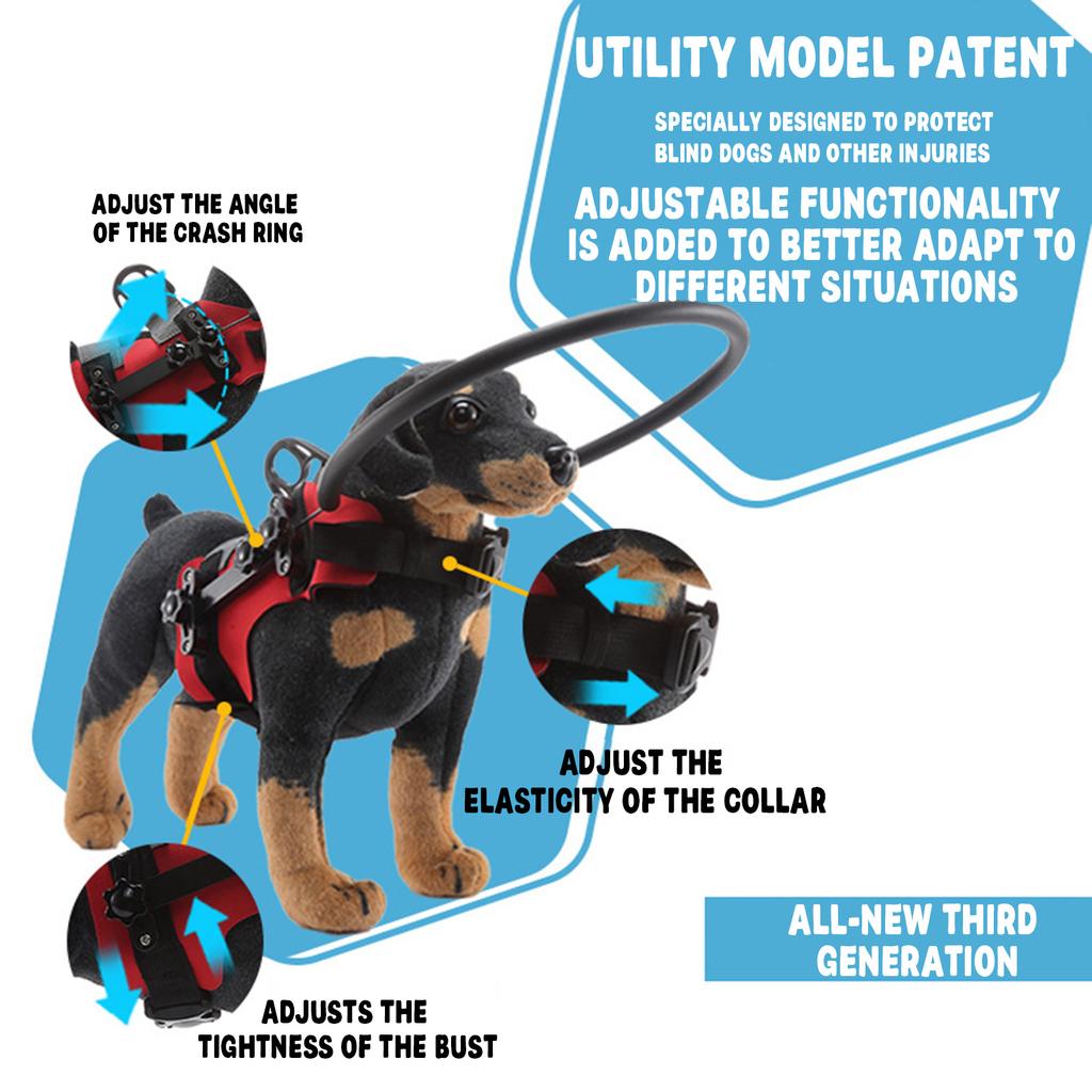 Blind Dog ,Protective Dog Collar,Confidence Building Guiding Device,BlindDog Accessories