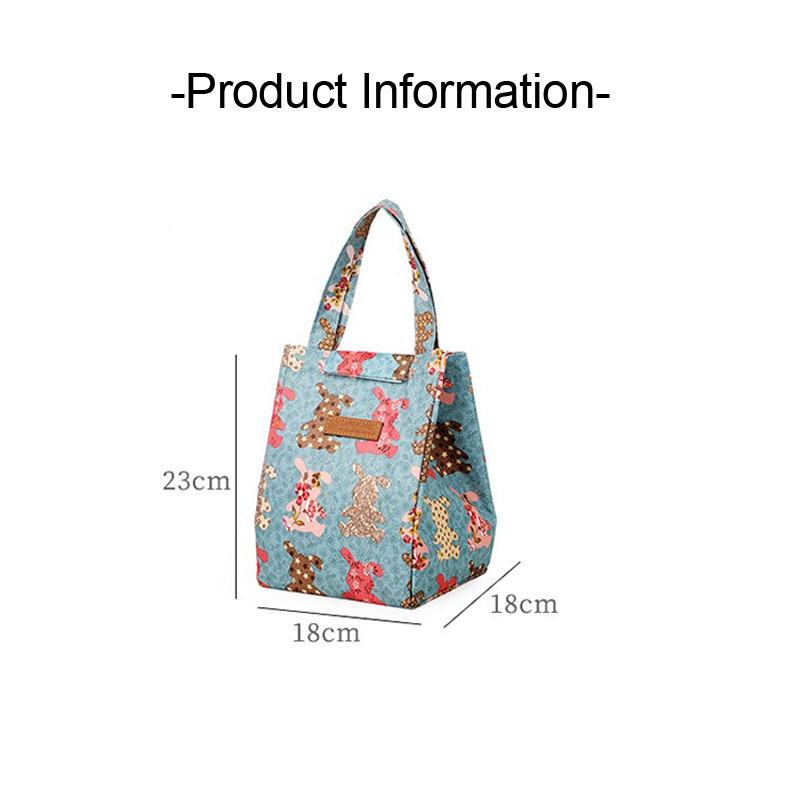 New 1PCS Lunch Thermal Small Bag Insulated Lunch Bag Adults for Work Bento Food Bag Keeps Cold and Heat WCB02