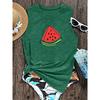 Elegant Vest for Women Simple watermelon slice print casual loose summer tank top Fashionable, unique, and refreshing, suitable for commuting,