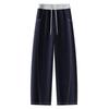 Women's Dark Blue Loose Slimming Wide-Leg Jeans – Summer 2025 Collection