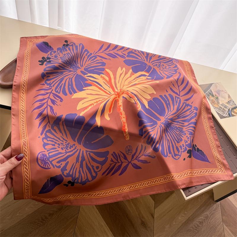 Korean Unique Printed Square Scarf For Women Fashion Accessory