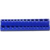 HARFINGTON Magnetic Socket Organizer 1/4" Drive Metric Socket Holder Tray Socket Storage Rack Holds 26 Standard and Deep Size Sockets, Blue