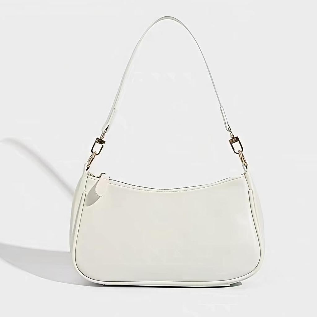 Retro Torebka na Łańcuszku Bagietka Pod Pachę - Damska Wszechstronna, Modna Torebka Crossbody i na Ramię