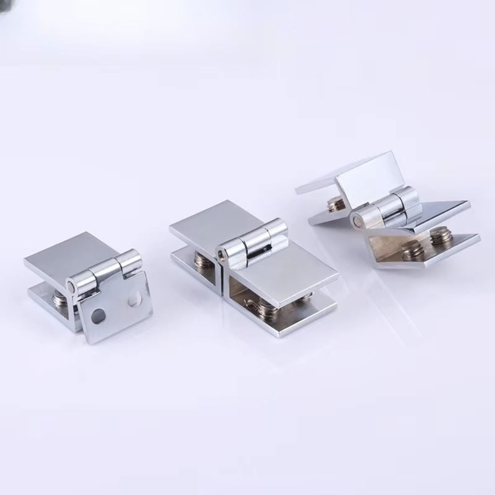 0 Degree Door Hinge Clamp Frameless Design Glass Clamp Practical Glass Door Hinge  Wine Cabinet