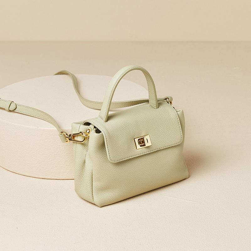 Vintage Crossbody Phone Bag Genuine Leather One-shoulder Women's Cowhide Tote Mini Bag