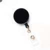 Frosted Anti-Lost Retractable Badge Clip with Metal Back and Pull-Out Buckle Lanyard