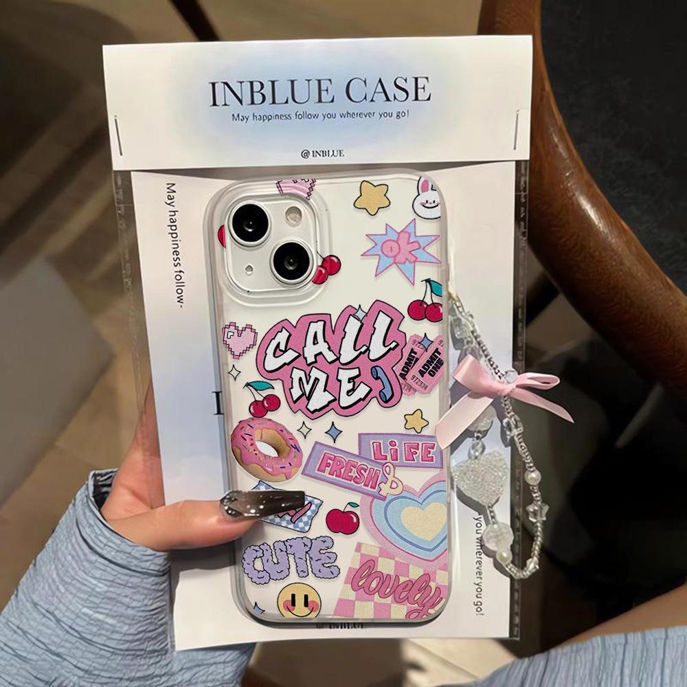 Cute Sweetheart Element for iPhone17ProMax Mobile Phone Case 16 Apple 17/15 Matte 14 Anti-drop Case